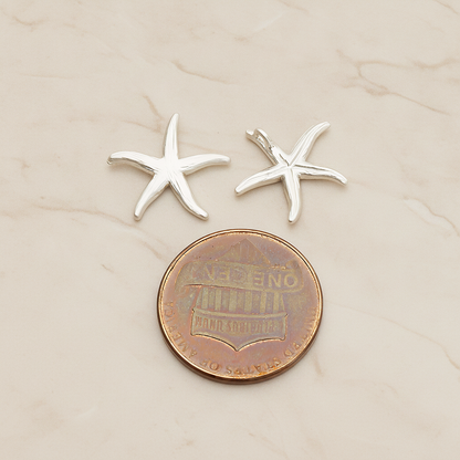 Starfish Ver.2 Pendant, 2 Pc on warm marble background (PD.1234-02)