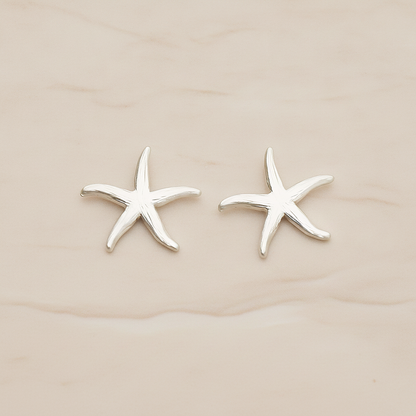 Starfish Ver.2 Pendant, 2 Pc on warm marble background (PD.1234-02)