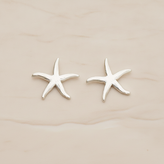 Starfish Ver.2 Pendant, 2 Pc on warm marble background (PD.1234-02)