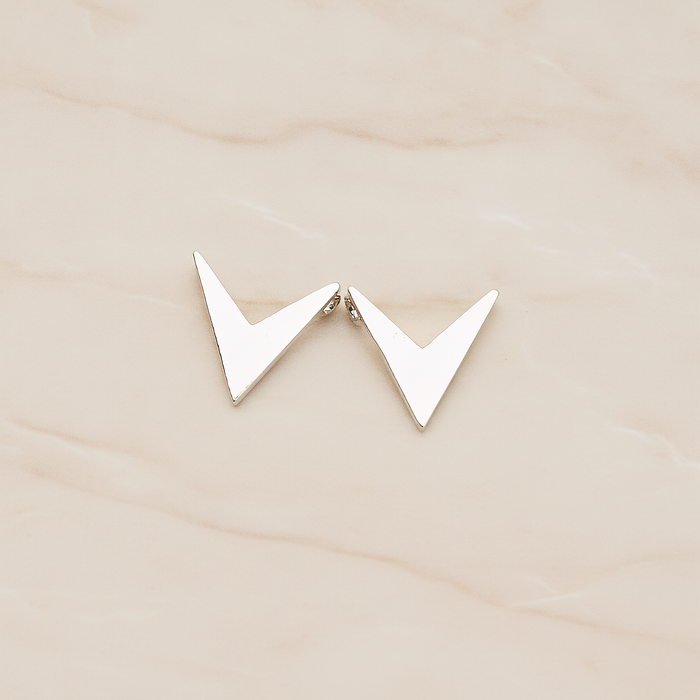 Mini V Shaped Pendant, 2 Pc on warm marble background (PD.1243)