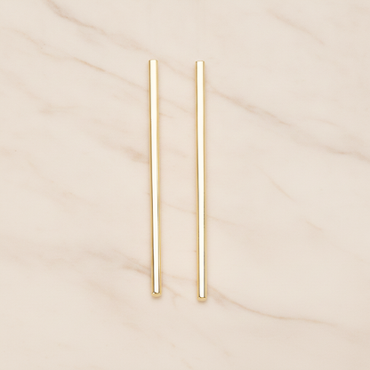 52mm Round Tube Vertical Bar Pendant, 2 Pc on warm marble background (PD.1432-01)