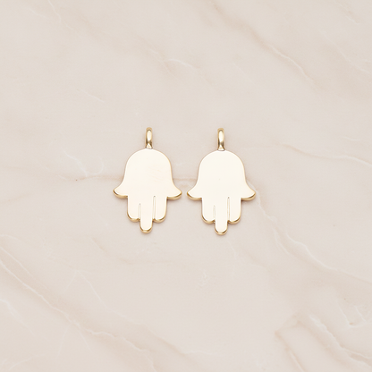 Small Hand Pendant, 2 Pc on warm marble background (PD.1808)