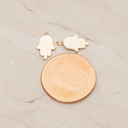 Small Hand Pendant, 2 Pc on warm marble background (PD.1808)