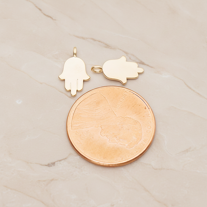 Small Hand Pendant, 2 Pc on warm marble background (PD.1808)
