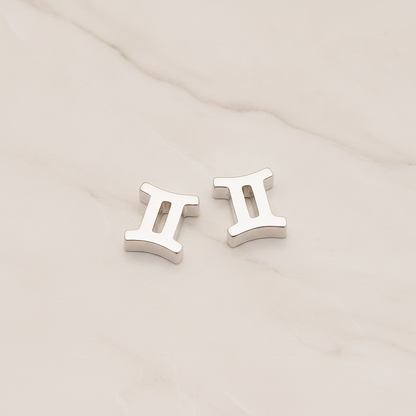 Zodiac Sign Pisces Bead Pendant, 2 Pc on warm marble background (PD.1895)