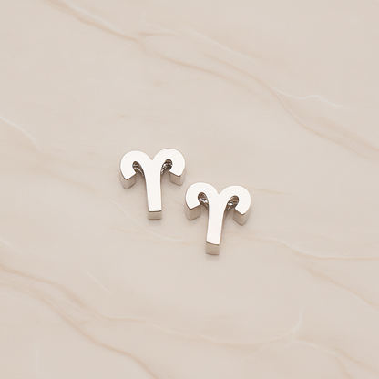 Zodiac Sign Pisces Bead Pendant, 2 Pc on warm marble background (PD.1895)