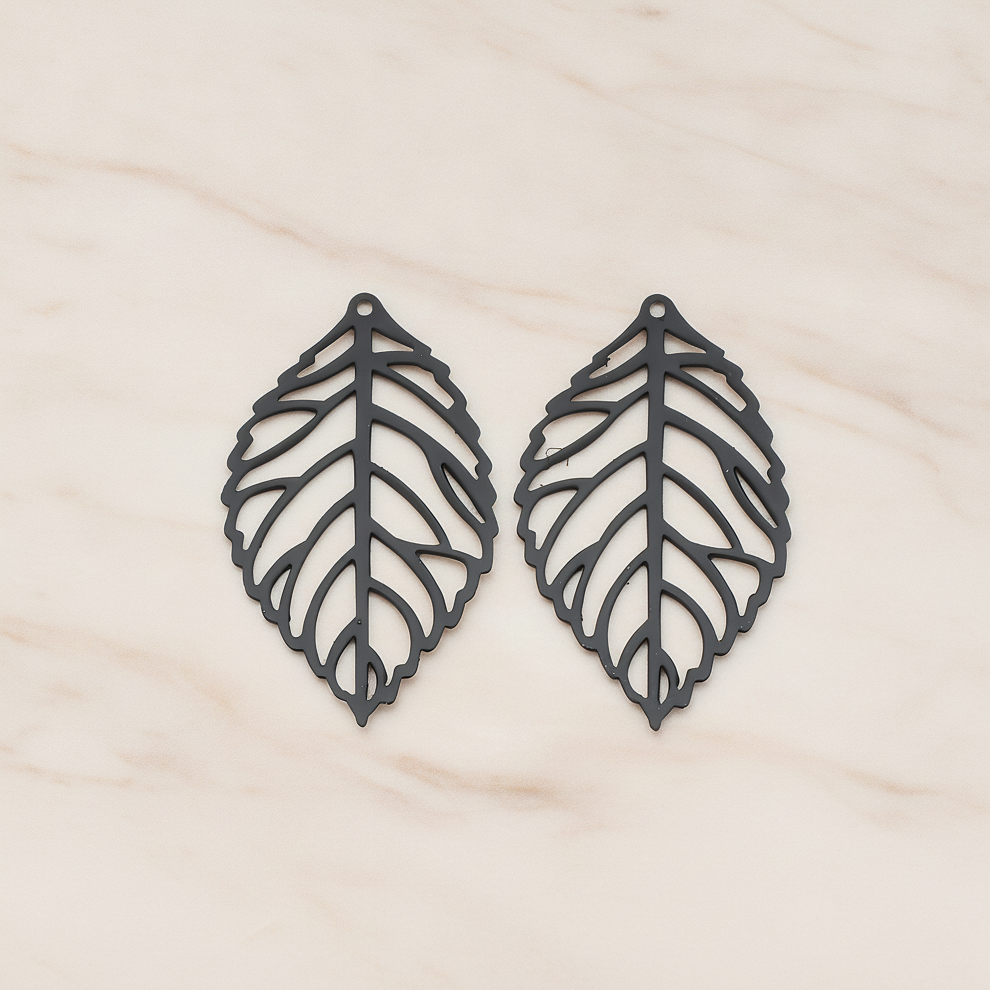 SMALL Leaf Pendant, 4 Pc on warm marble background (PD.210-01)