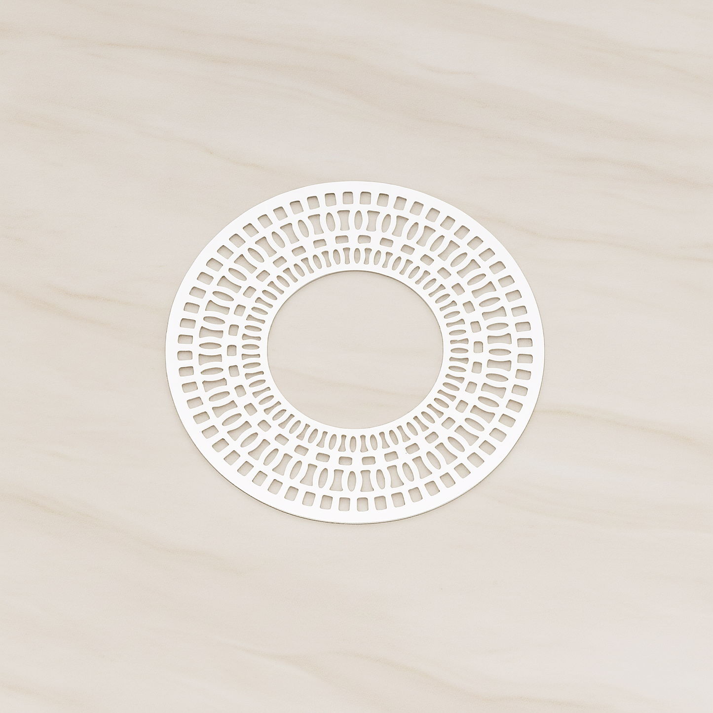Filigree Eyptian Round Finding Pendant, 2 Pc on warm marble background (PD.250)