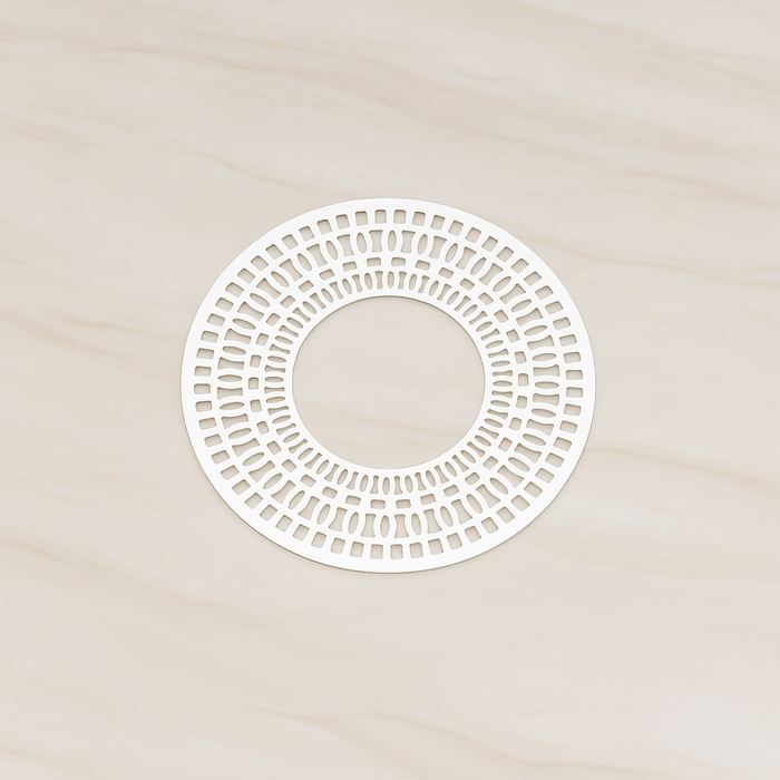 Filigree Eyptian Round Finding Pendant, 2 Pc on warm marble background (PD.250)