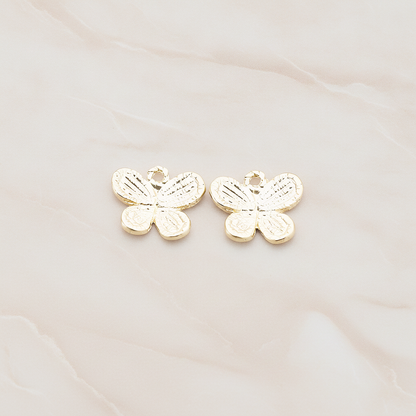 Four Petals Small Butterfly Shaped Pendant, 2 Pc on warm marble background (PD.379-02)