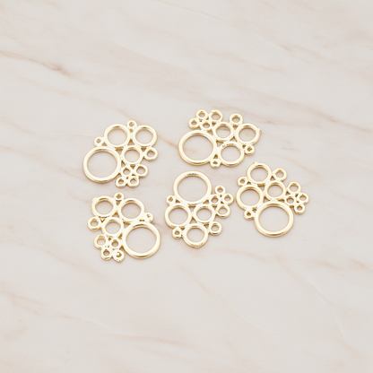 Bubble Pendant, 2 Pc on warm marble background (PD.490)