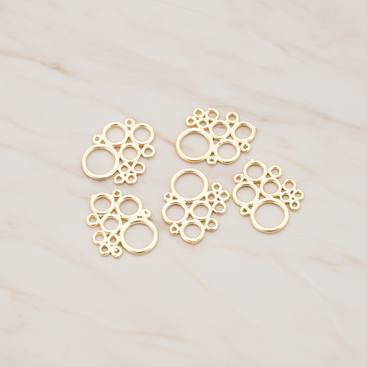 Bubble Pendant, 2 Pc on warm marble background (PD.490)
