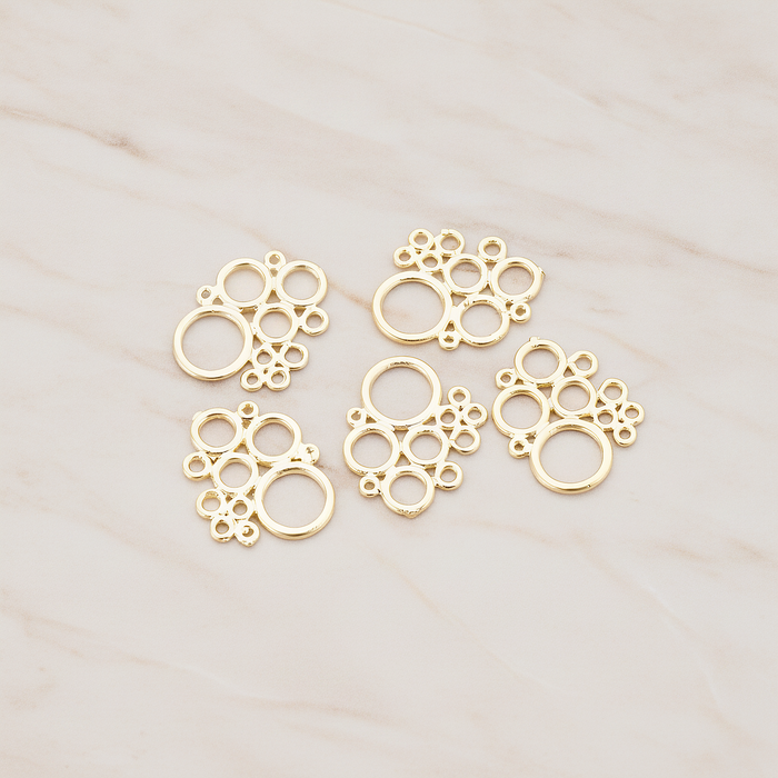 Bubble Pendant, 2 Pc on warm marble background (PD.490)