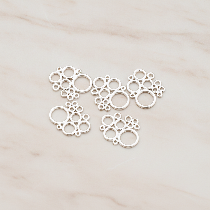 Bubble Pendant, 2 Pc on warm marble background (PD.490)
