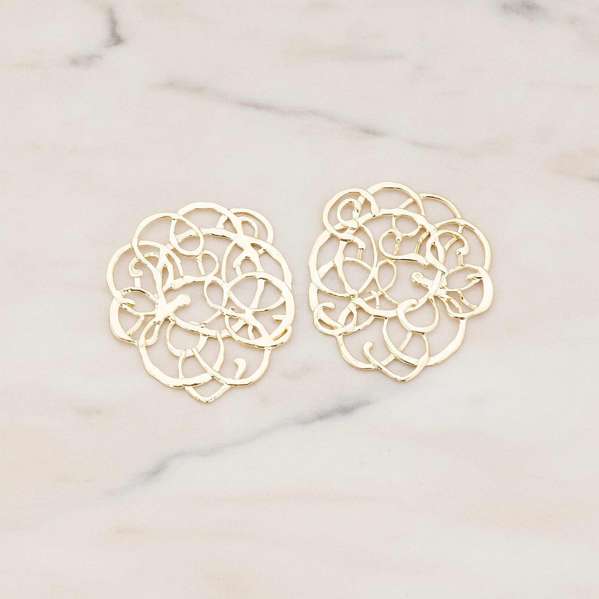 Ethnic Style Pendant, 2 Pc on warm marble background (PD.513)
