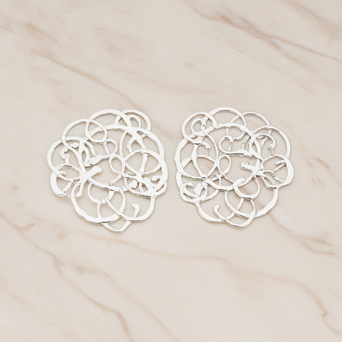 Ethnic Style Pendant, 2 Pc on warm marble background (PD.513)