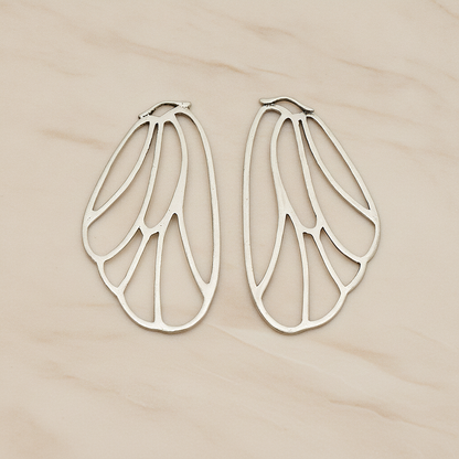 Angel Wing Pendant, 2 Pc on warm marble background (PD.595)