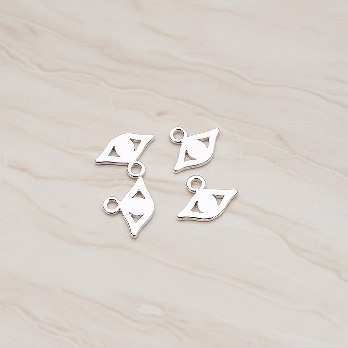 Small Eye Charm Pendant, 2 Pc on warm marble background (PD.858)