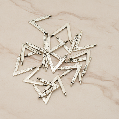 V Shaped Connetor Pendant, 2 Pc on warm marble background (PD.919)