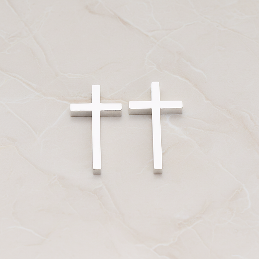 Cross Pendant, 2 Pc on warm marble background (PD.921)