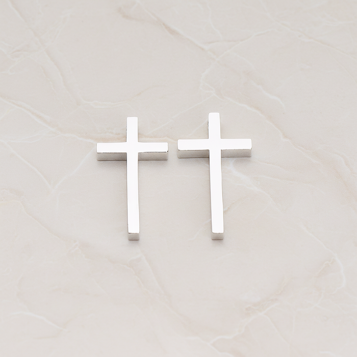 Cross Pendant, 2 Pc on warm marble background (PD.921)