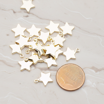 Mini Star Pendant, 2 Pc on warm marble background (PD.925)