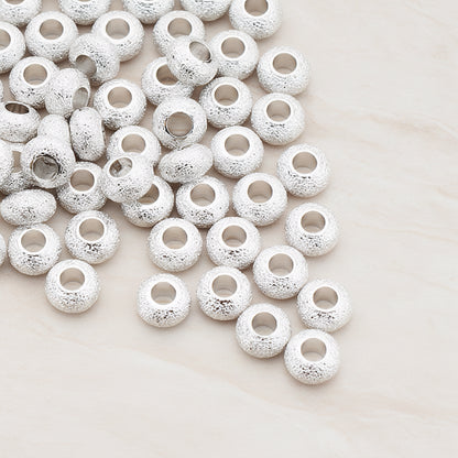 Texture Sanded Round Metal Bead, 8 Pc (BD.002)