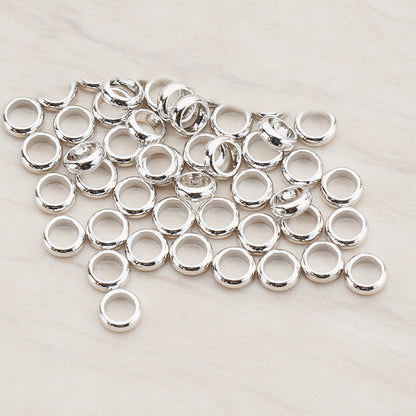Simple Smooth Round Metal Bead, 8 Pc (BD.004)