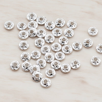 Round Textured Spacer, 6 Pc (BD.020)