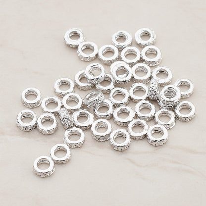 Round Textured Ring Spacer, 8 Pc (BD.021)