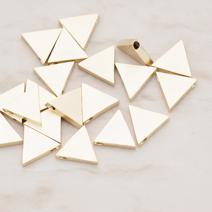 Triangle Shaped Metal Bead, 2 Pc (BD.027-02)