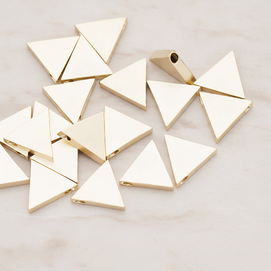 Triangle Shaped Metal Bead, 2 Pc (BD.027-02)