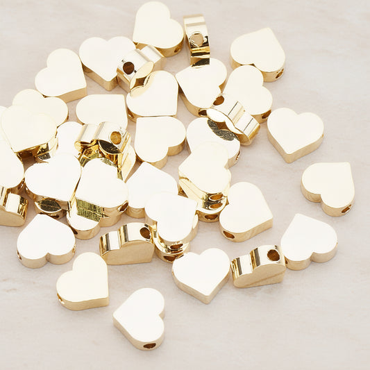 Sharpen Heart Metal Bead, 6 Pc (BD.919-02)