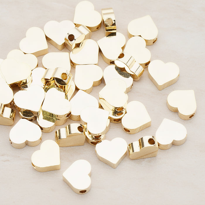 Sharpen Heart Metal Bead, 6 Pc (BD.919-02)