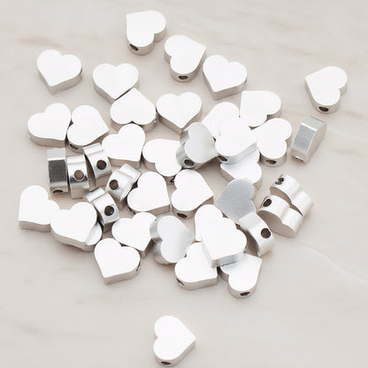 Sharpen Heart Metal Bead, 6 Pc (BD.919-02)