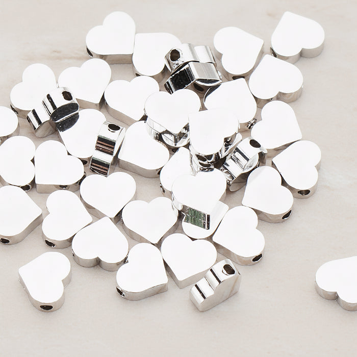 Sharpen Heart Metal Bead, 6 Pc (BD.919-02)