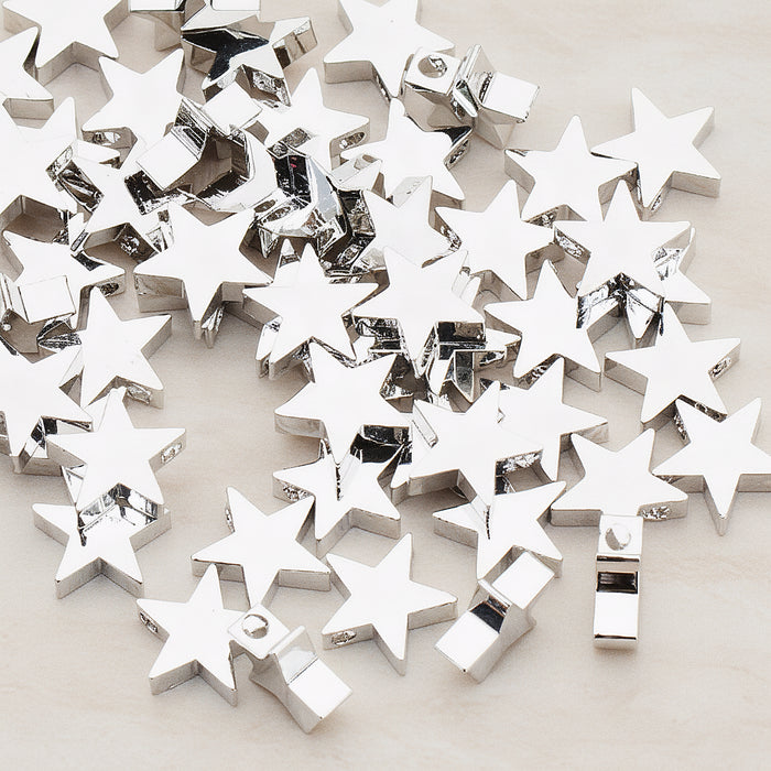 Sharpin Star Metal Bead, 6 Pc (BD.923-02)