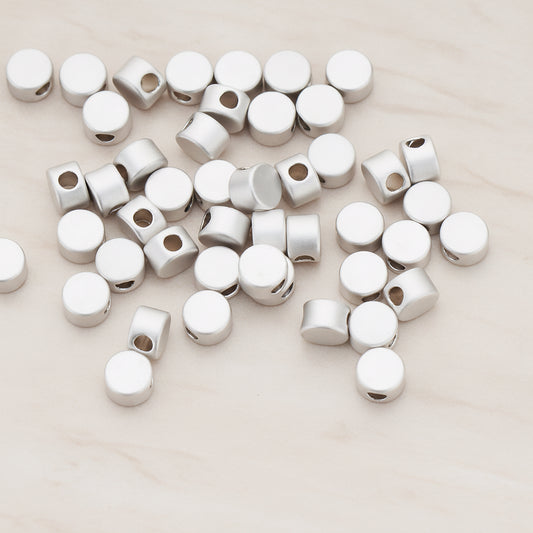 4mm Small Round Metal Bead, 6 Pc (BD.925-01)
