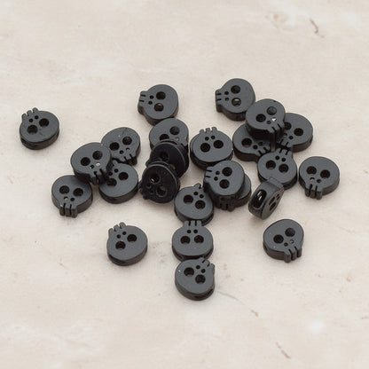 Tiny Skull Metal Bead, 2 Pc (BD.928)