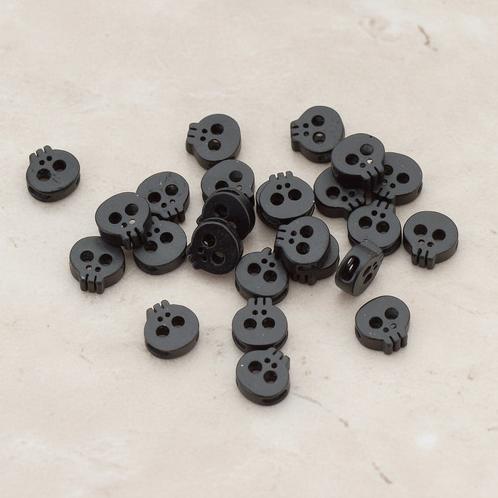 Tiny Skull Metal Bead, 2 Pc (BD.928)