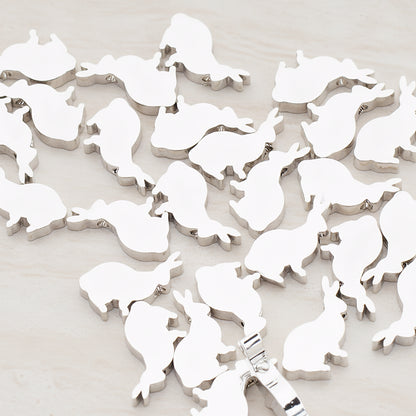 Rabbit Bunny Metal Bead, 4 Pc (BD.932)