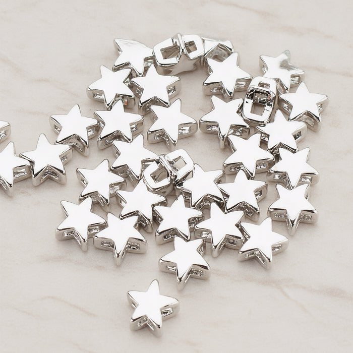 Star Metal Bead, 6 Pc (BD.938)