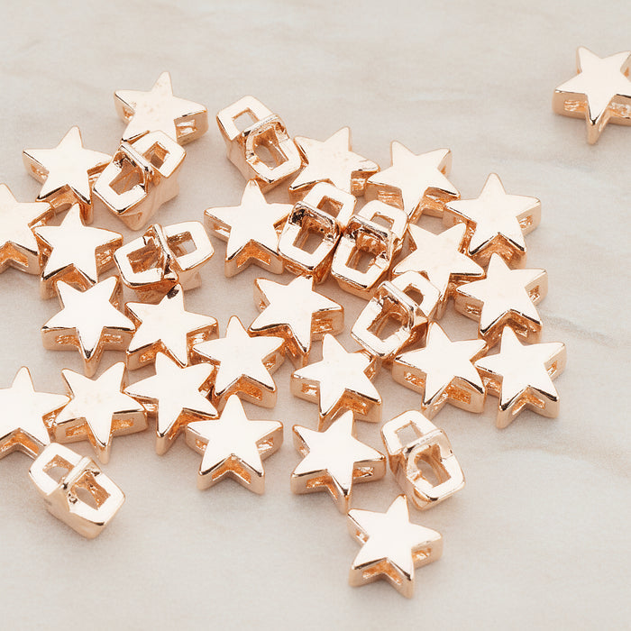 Star Metal Bead, 6 Pc (BD.938)