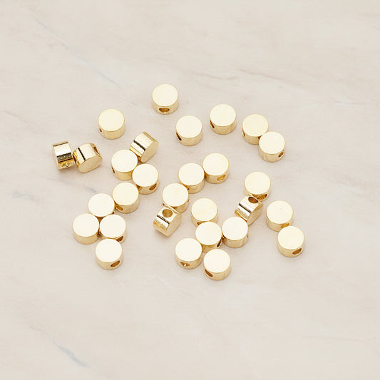Sharpin Round Metal Bead, 6 Pc (BD.943-01)