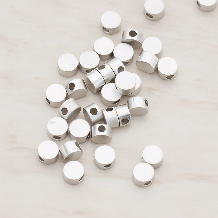 Sharpin Round Metal Bead, 6 Pc (BD.943-01)