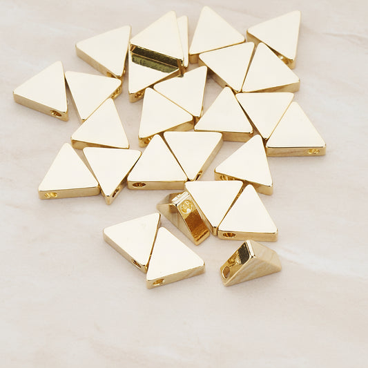 7mm Triangle Metal Bead, 4 Pc (BD.947-02)