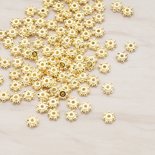 Mini Flower Metal Bead 4mm, 20 Pc (BD.953-02)