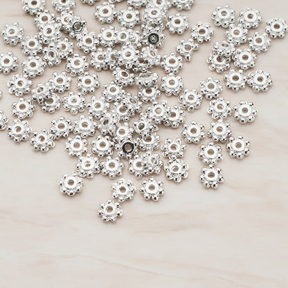 Mini Flower Metal Bead 4mm, 20 Pc (BD.953-02)