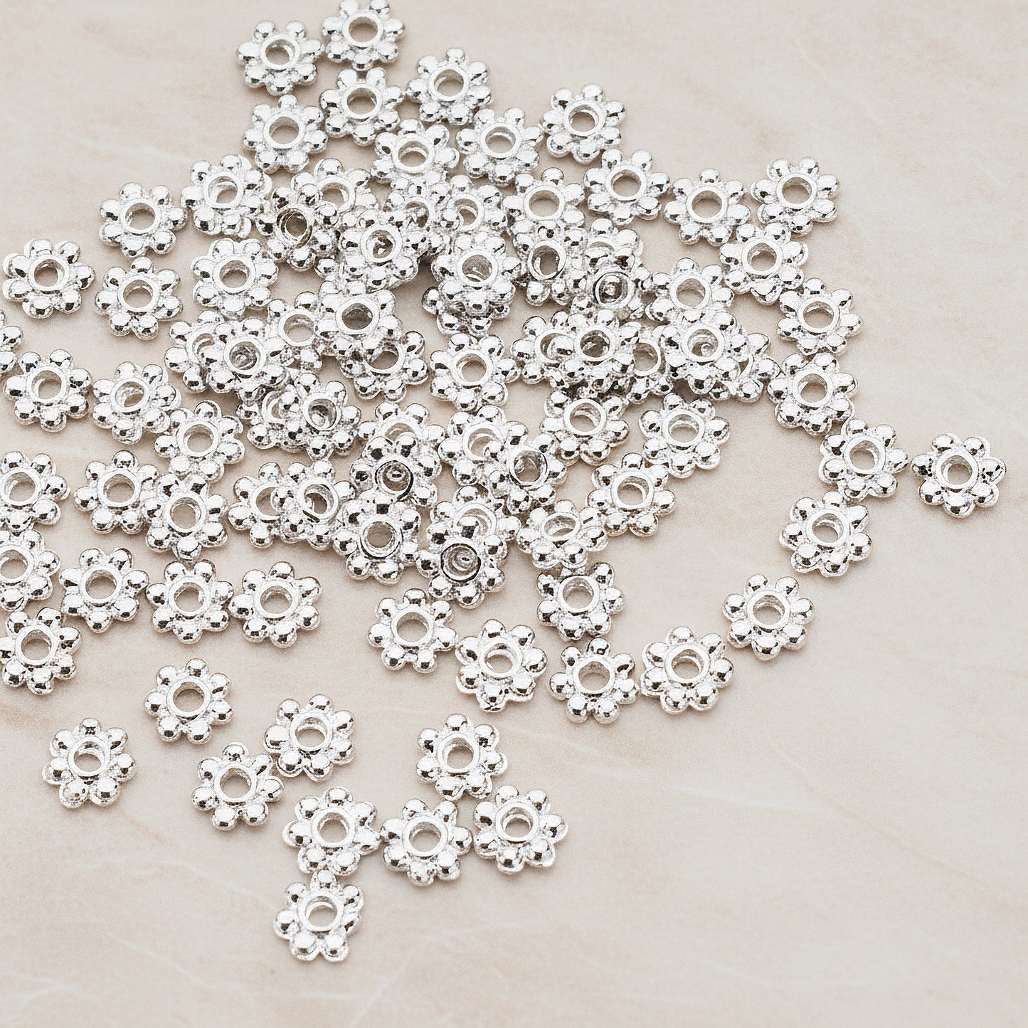 Mini Flower Metal Bead 5mm, 20 Pc (BD.953-03)