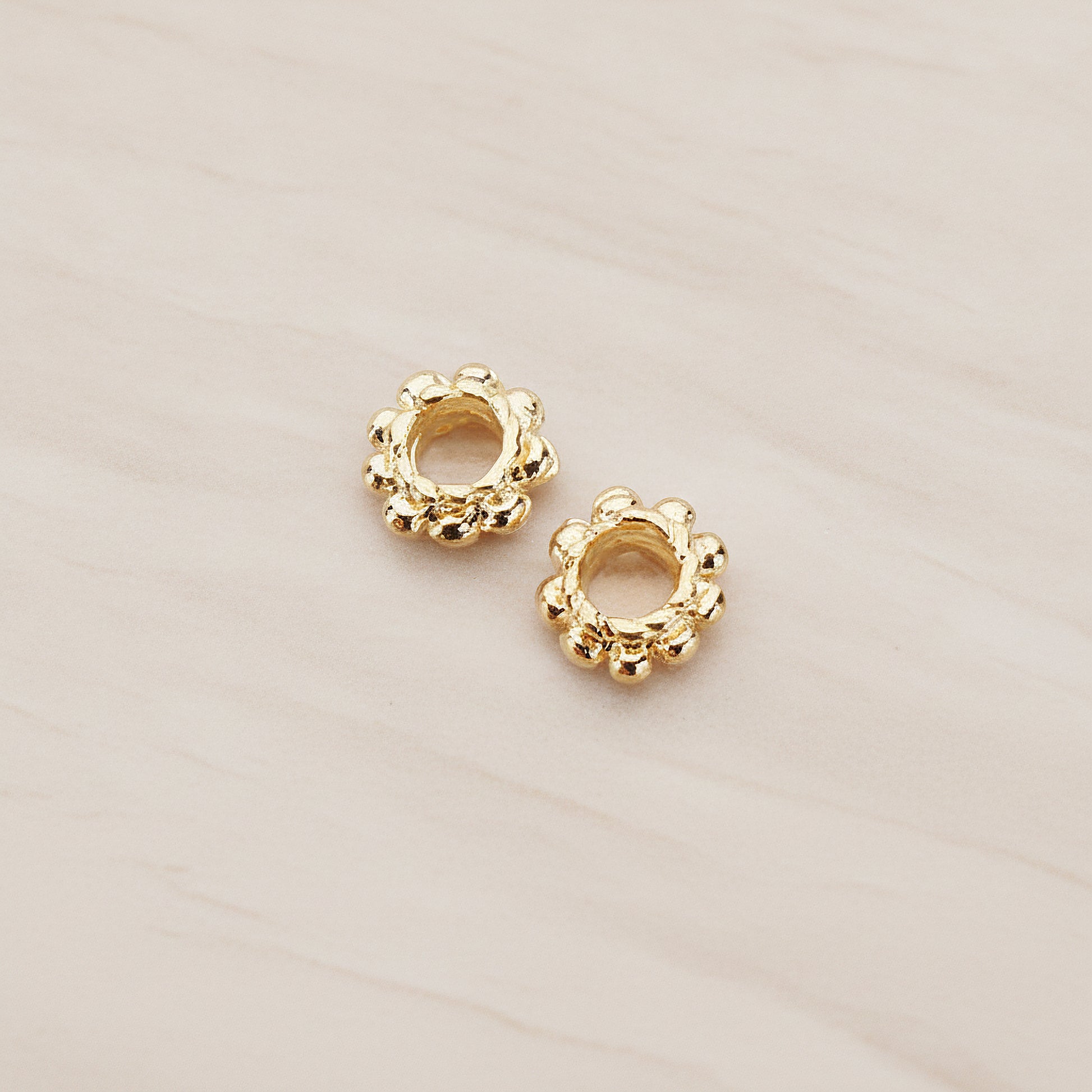 Dottend O Link Metal Bead 5mm, 10 Pc - Glossy Gold (BD.954)